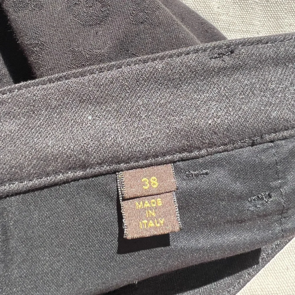 Louis Vuitton (Marc Jacobs Era) Monogram Logo Jeans w/ Leather Trim - FR/EU 38